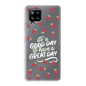 CaseCompany Don't forget to have a great day: Samsung Galaxy A42 5G Transparant Hoesje