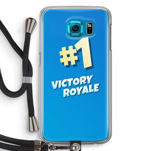 CaseCompany Victory Royale: Samsung Galaxy S6 Transparant Hoesje met koord