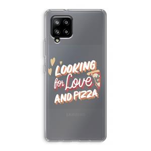 CaseCompany Pizza is the answer: Samsung Galaxy A42 5G Transparant Hoesje