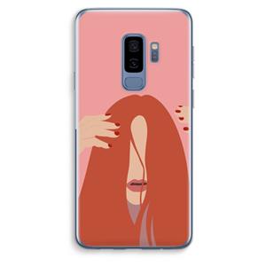 CaseCompany Woke up like this: Samsung Galaxy S9 Plus Transparant Hoesje
