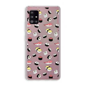 CaseCompany Sushi time: Samsung Galaxy A51 5G Transparant Hoesje