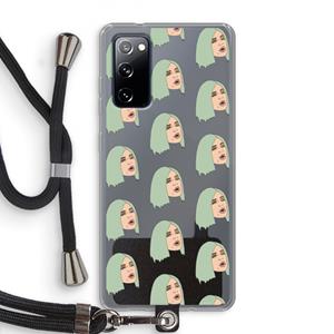 CaseCompany King Kylie: Samsung Galaxy S20 FE / S20 FE 5G Transparant Hoesje met koord