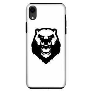 CaseCompany Angry Bear (white): iPhone XR Tough Case