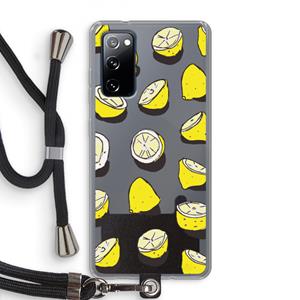 CaseCompany When Life Gives You Lemons...: Samsung Galaxy S20 FE / S20 FE 5G Transparant Hoesje met koord