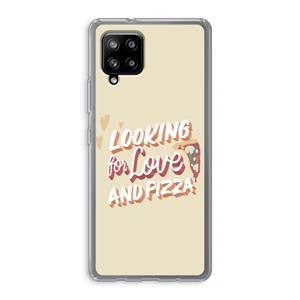 CaseCompany Pizza is the answer: Samsung Galaxy A42 5G Transparant Hoesje