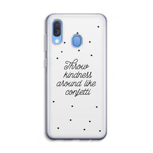 CaseCompany Confetti: Samsung Galaxy A40 Transparant Hoesje