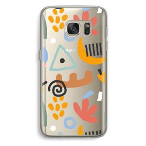 CaseCompany Abstract: Samsung Galaxy S7 Transparant Hoesje