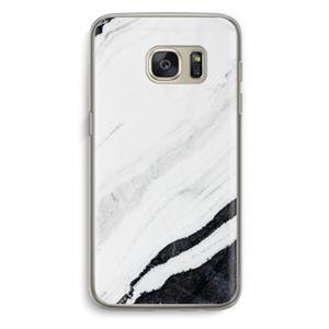 CaseCompany Elegante marmer: Samsung Galaxy S7 Transparant Hoesje