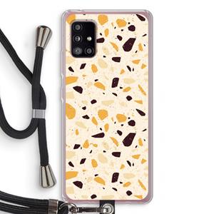 CaseCompany Terrazzo N°13: Samsung Galaxy A51 5G Transparant Hoesje met koord