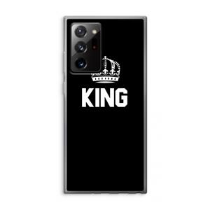 CaseCompany King zwart: Samsung Galaxy Note 20 Ultra / Note 20 Ultra 5G Transparant Hoesje