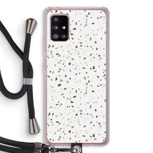 CaseCompany Terrazzo N°14: Samsung Galaxy A51 5G Transparant Hoesje met koord