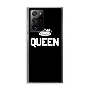 CaseCompany Queen zwart: Samsung Galaxy Note 20 Ultra / Note 20 Ultra 5G Transparant Hoesje