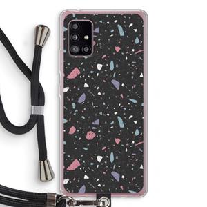 CaseCompany Terrazzo N°16: Samsung Galaxy A51 5G Transparant Hoesje met koord