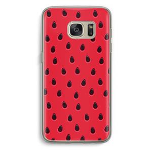 CaseCompany Watermelon: Samsung Galaxy S7 Transparant Hoesje