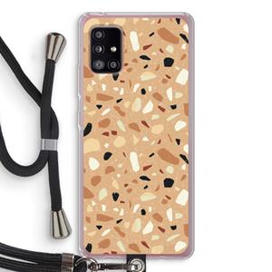 CaseCompany Terrazzo N°17: Samsung Galaxy A51 5G Transparant Hoesje met koord