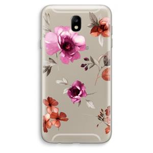 CaseCompany Geschilderde bloemen: Samsung Galaxy J7 (2017) Transparant Hoesje