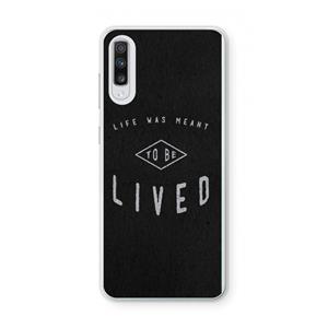 CaseCompany To be lived: Samsung Galaxy A70 Transparant Hoesje