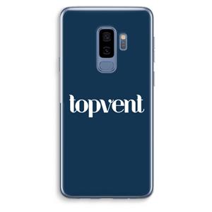 CaseCompany Topvent Navy: Samsung Galaxy S9 Plus Transparant Hoesje