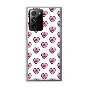 CaseCompany GIRL POWER: Samsung Galaxy Note 20 Ultra / Note 20 Ultra 5G Transparant Hoesje