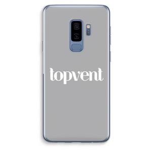 CaseCompany Topvent Grijs Wit: Samsung Galaxy S9 Plus Transparant Hoesje