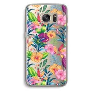 CaseCompany Tropisch 2: Samsung Galaxy S7 Transparant Hoesje