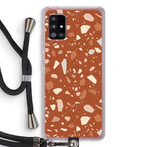 CaseCompany Terrazzo N°22: Samsung Galaxy A51 5G Transparant Hoesje met koord