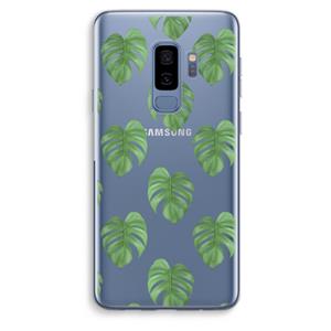CaseCompany Monstera leaves: Samsung Galaxy S9 Plus Transparant Hoesje