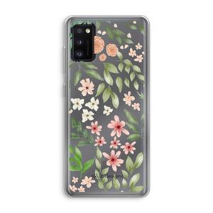 CaseCompany Botanical sweet flower heaven: Samsung Galaxy A41 Transparant Hoesje