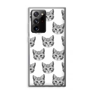 CaseCompany Kitten: Samsung Galaxy Note 20 Ultra / Note 20 Ultra 5G Transparant Hoesje