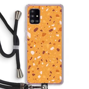 CaseCompany Terrazzo N°24: Samsung Galaxy A51 5G Transparant Hoesje met koord