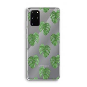 CaseCompany Monstera leaves: Samsung Galaxy S20 Plus Transparant Hoesje