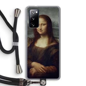 CaseCompany Mona Lisa: Samsung Galaxy S20 FE / S20 FE 5G Transparant Hoesje met koord