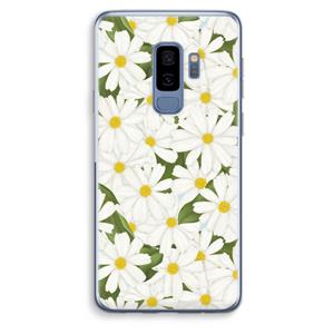 CaseCompany Summer Daisies: Samsung Galaxy S9 Plus Transparant Hoesje