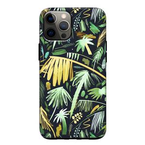 CaseCompany Tropical Palms Dark: iPhone 12 Pro Tough Case