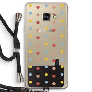 CaseCompany Bollen: Samsung Galaxy A3 (2016) Transparant Hoesje met koord