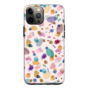 CaseCompany Terrazzo Memphis Pink: iPhone 12 Pro Tough Case