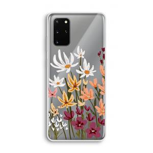 CaseCompany Painted wildflowers: Samsung Galaxy S20 Plus Transparant Hoesje