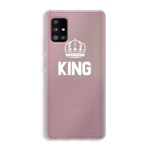 CaseCompany King zwart: Samsung Galaxy A51 5G Transparant Hoesje