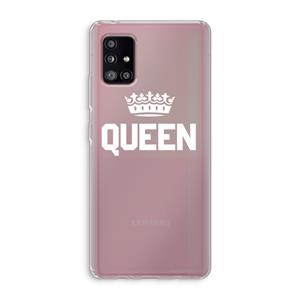 CaseCompany Queen zwart: Samsung Galaxy A51 5G Transparant Hoesje