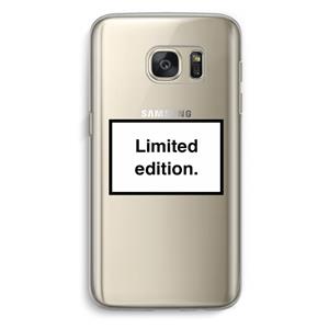 CaseCompany Limited edition: Samsung Galaxy S7 Transparant Hoesje