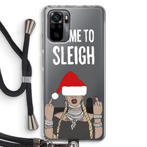 CaseCompany Came To Sleigh: Xiaomi Redmi Note 10 Pro Transparant Hoesje met koord