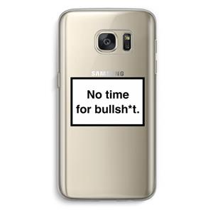 CaseCompany No time: Samsung Galaxy S7 Transparant Hoesje