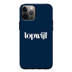 CaseCompany Topwijf Navy: iPhone 12 Pro Tough Case