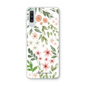 CaseCompany Botanical sweet flower heaven: Samsung Galaxy A70 Transparant Hoesje