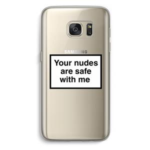 CaseCompany Safe with me: Samsung Galaxy S7 Transparant Hoesje