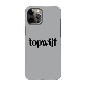 CaseCompany Topwijf Grijs Zwart: Volledig geprint iPhone 12 Pro Max Hoesje