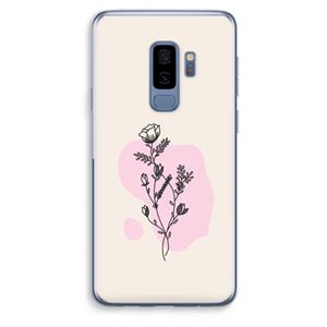 CaseCompany Roses are red: Samsung Galaxy S9 Plus Transparant Hoesje
