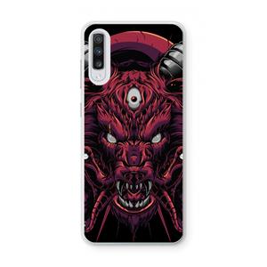 CaseCompany Hell Hound and Serpents: Samsung Galaxy A70 Transparant Hoesje