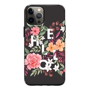 CaseCompany Hello in flowers: iPhone 12 Pro Tough Case