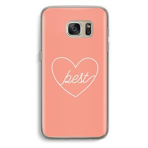 CaseCompany Best heart: Samsung Galaxy S7 Transparant Hoesje